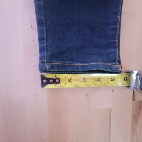 Old Navy Womens Rockstar Skinny Mid Rise Dark Wash Denim Jeans SZ 8 SHORT - Picture 9 of 12